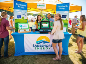 A Quiz Game placed at a utility or electric cooperatives booth