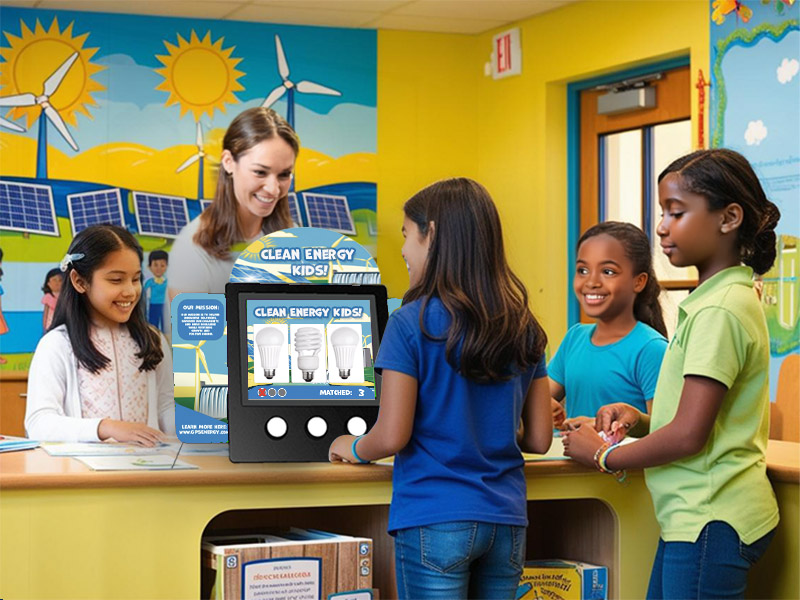Clean Energy Interactive Game in a learning center